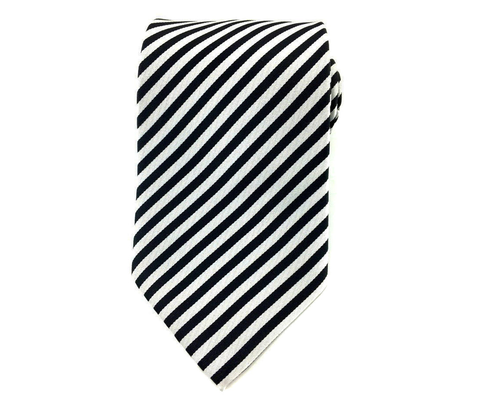 Black Stripe Mens Necktie