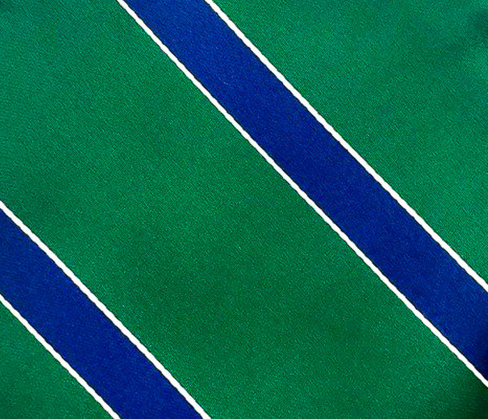 blue stripe green swatch