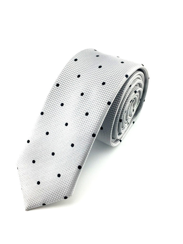 grey skinny tie