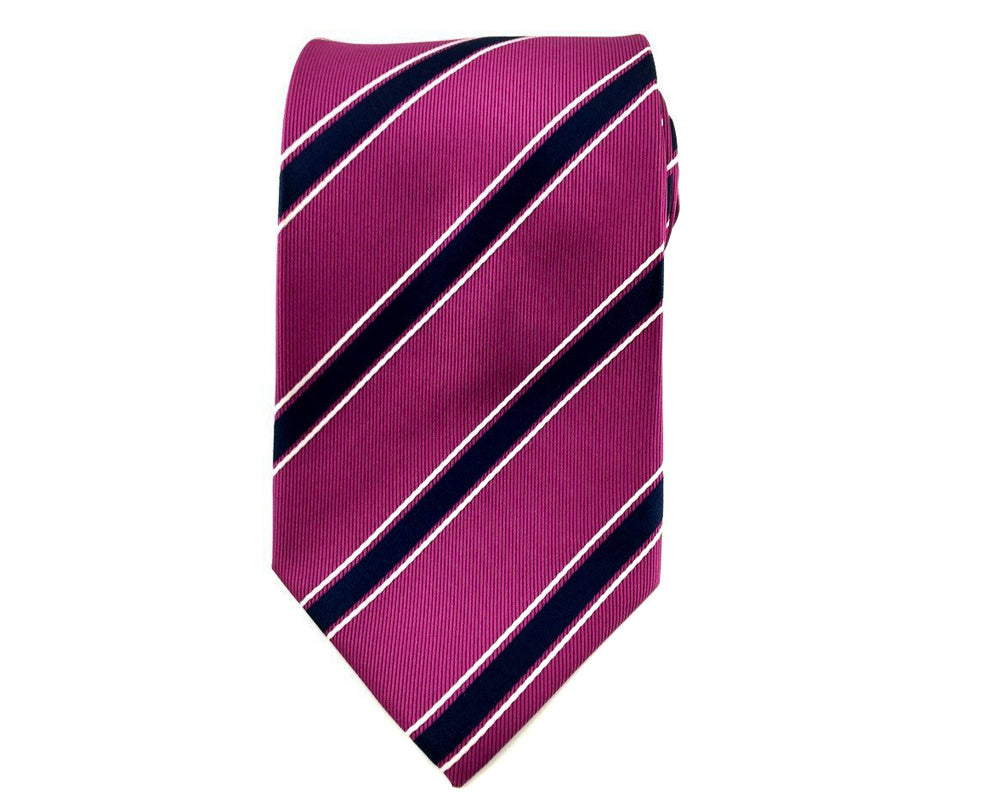 magenta stripe ties