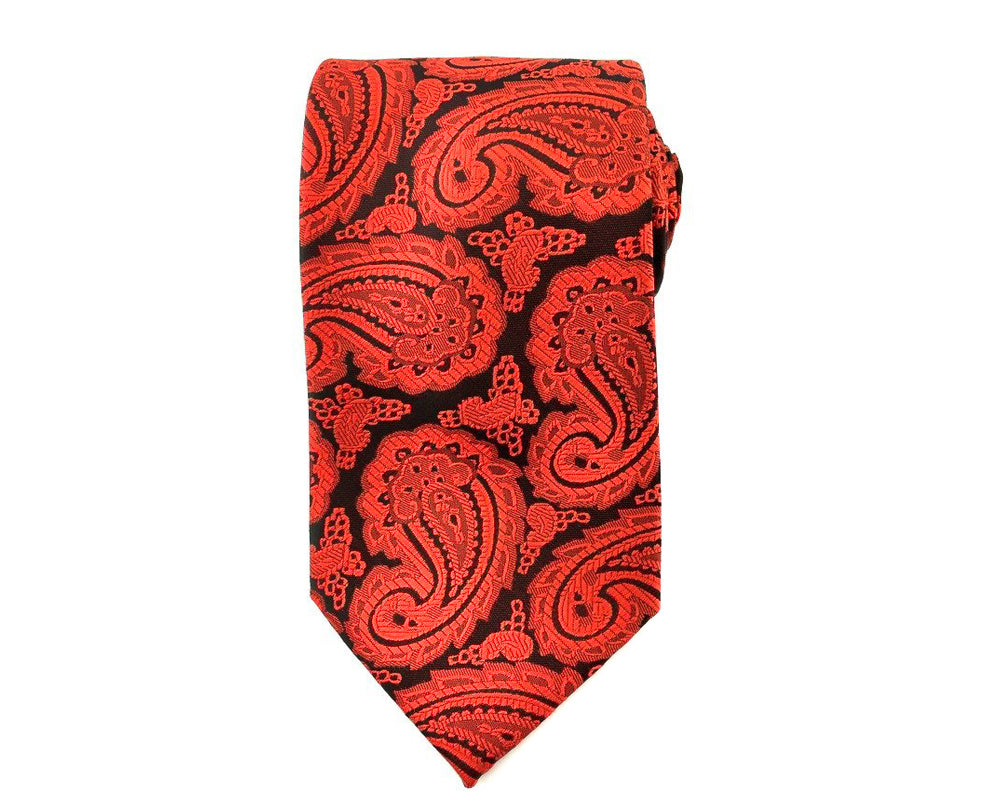 red paisley tie