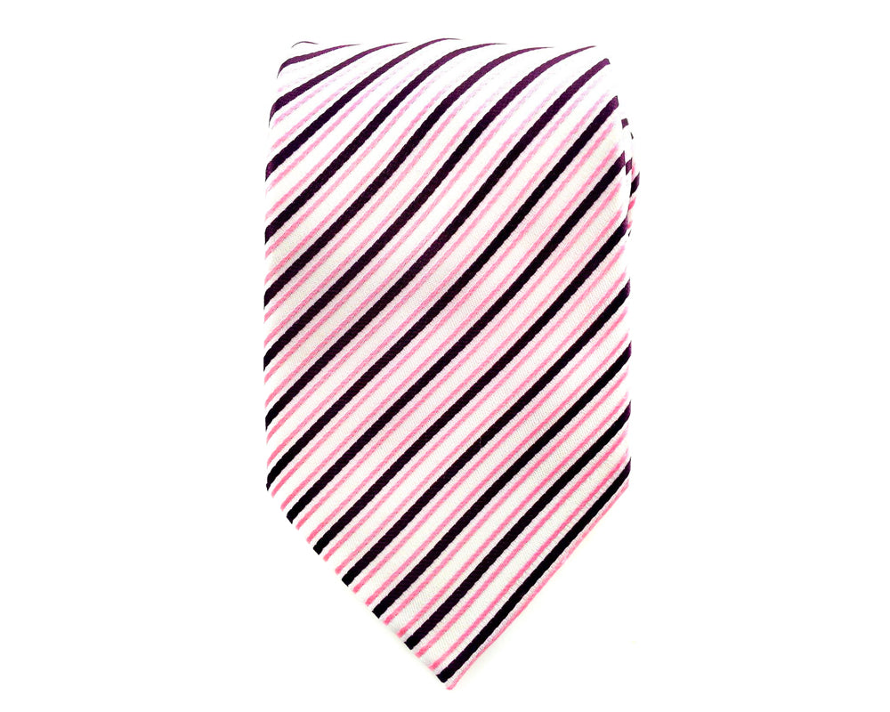 pink stripe ties