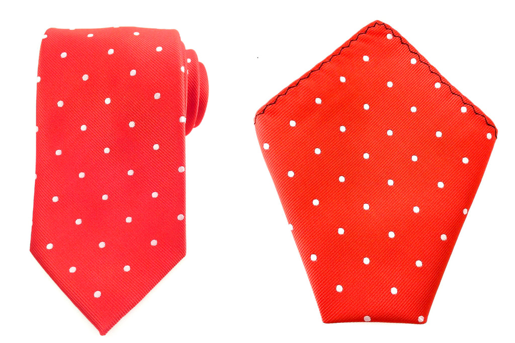 polka dot necktie handkerchief