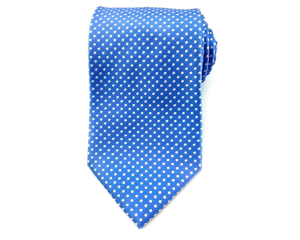 white dots tie