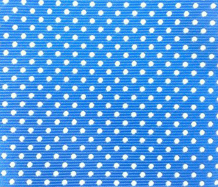 sky blue white polka dots swatch