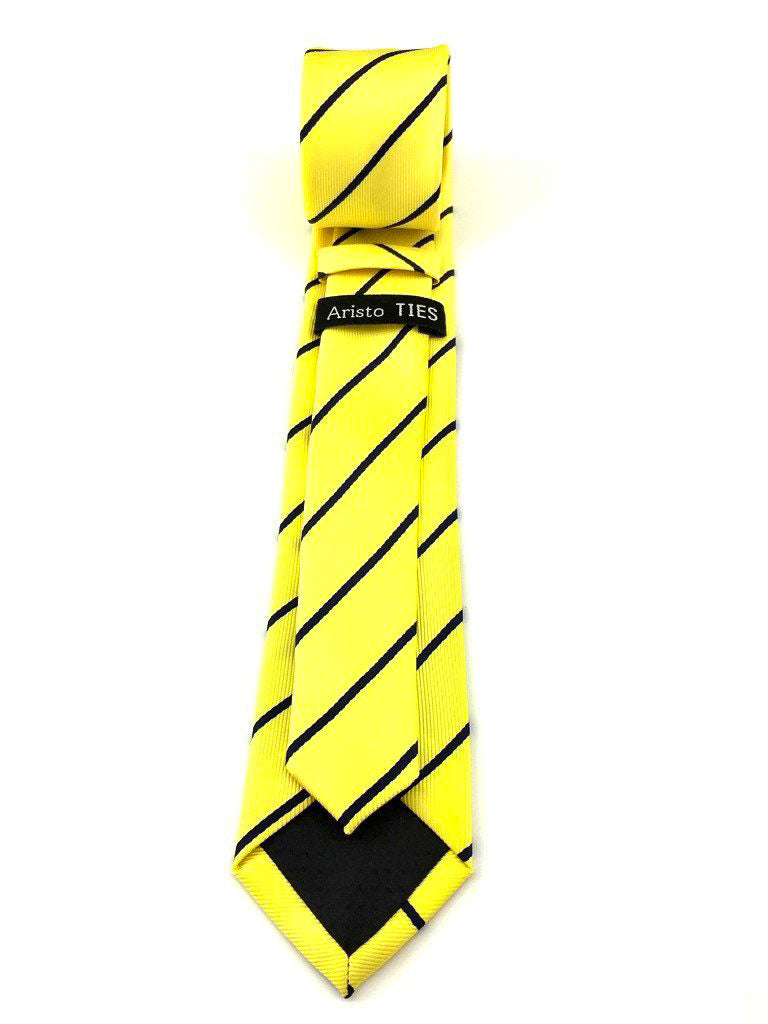 black striped neck tie