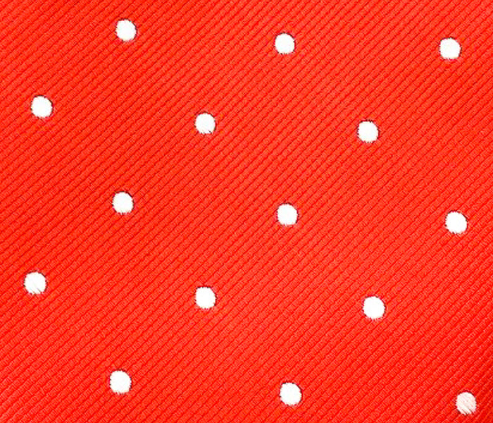 red polka dots swatch