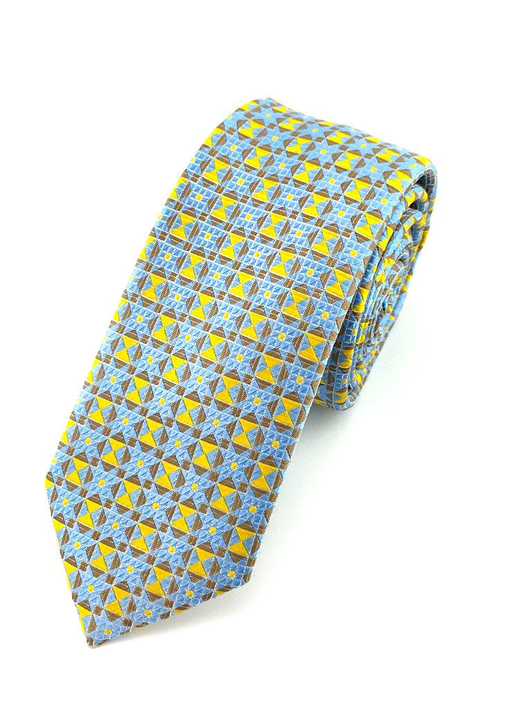patterned slim necktie