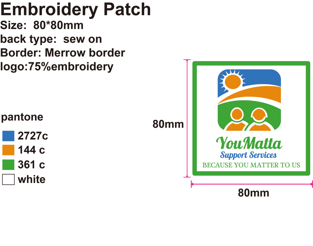 50 Custom Embroidery Patches for Joanne