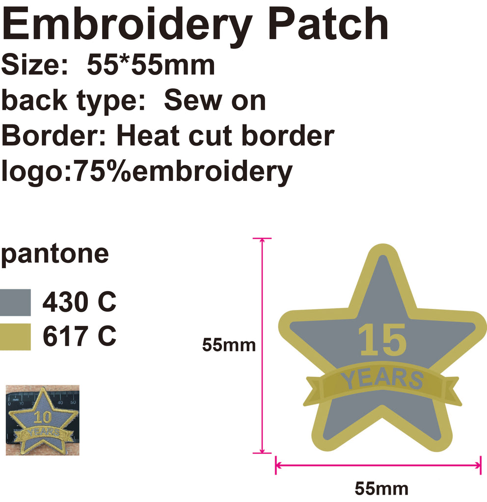 100 Custom Embroidery Patches for Renee