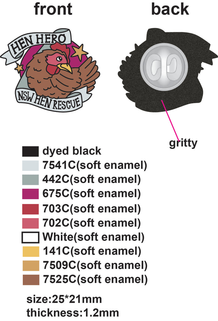 100 Custom Lapel Pins for Emmica