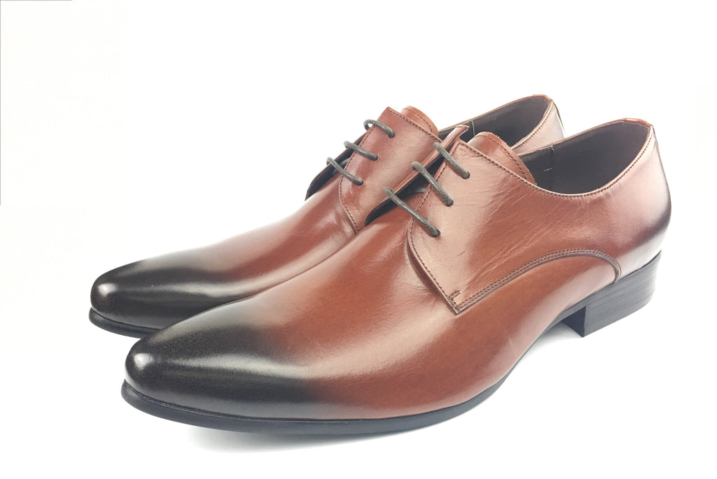 Pointed Toe Derby - Brown (Size 44)