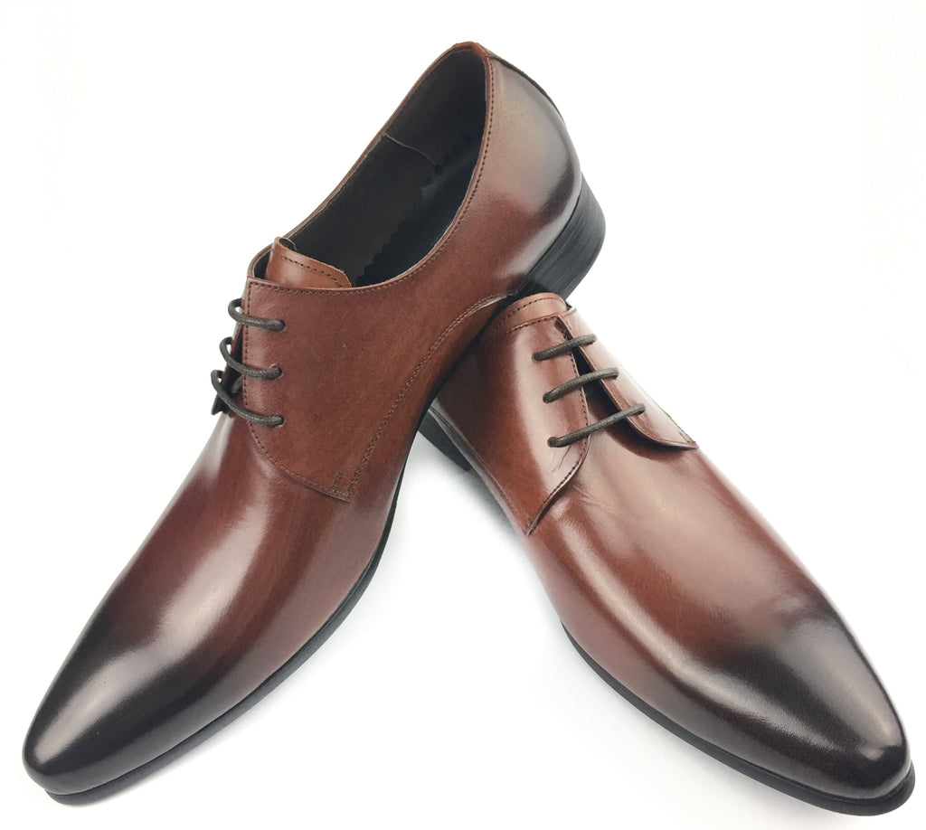 Pointed Toe Derby - Brown (Size 44)