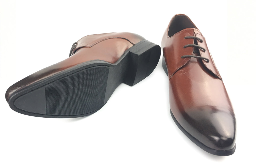 Pointed Toe Derby - Brown (Size 44)