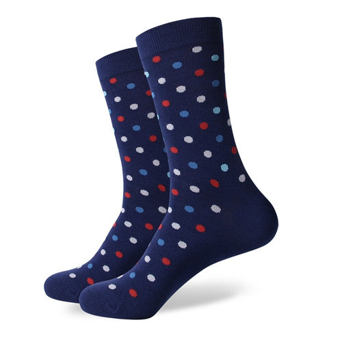 Blue Polka Socks