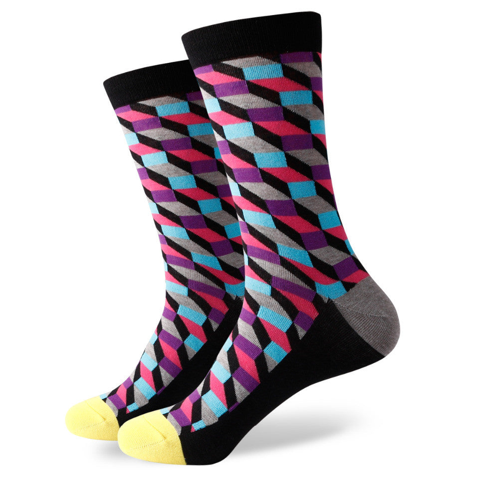 3D Ring Multi Coloured Socks