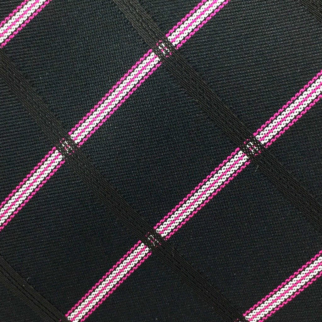 black pink stripe swatch