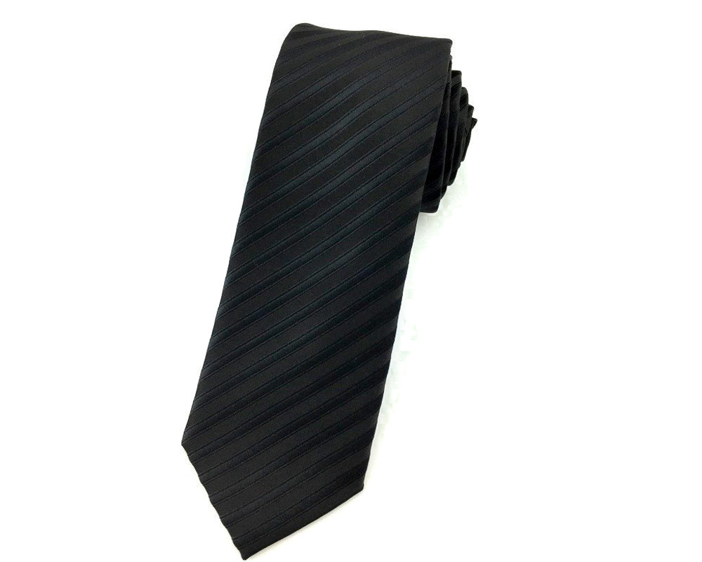 pinstriped necktie
