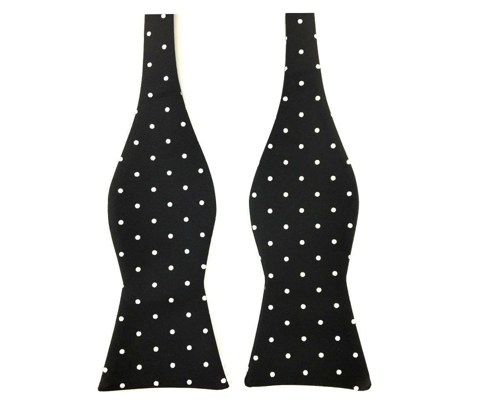 polka self tied bowtie