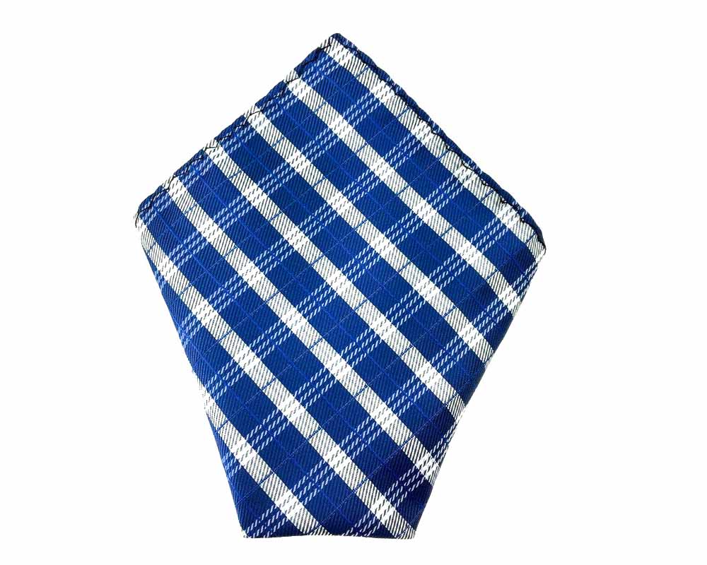 blue check handkerchief