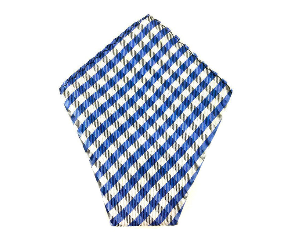 checkered blue hanky