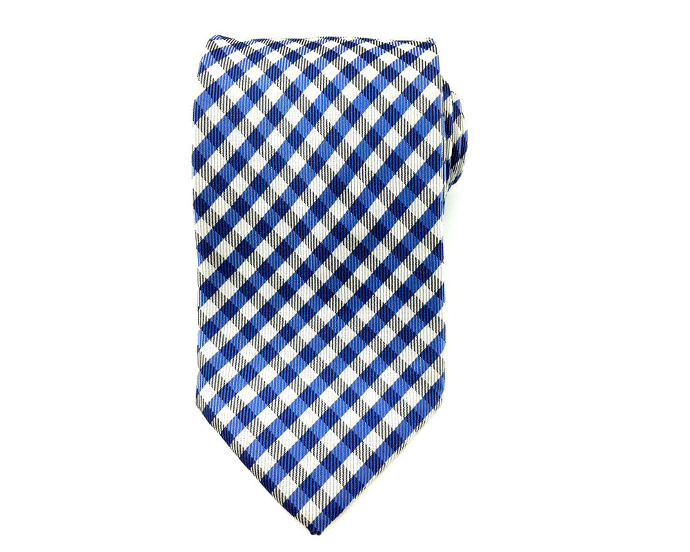 gingham mens tie