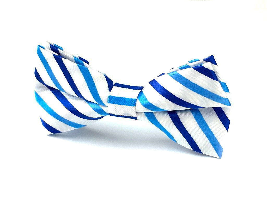 blue stripe bowtie