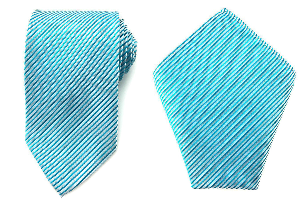 striped bowtie pocket square