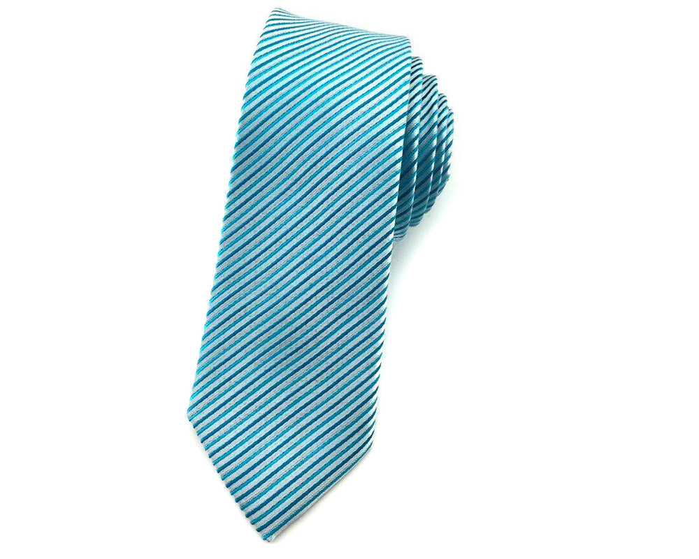 blue skinny ties