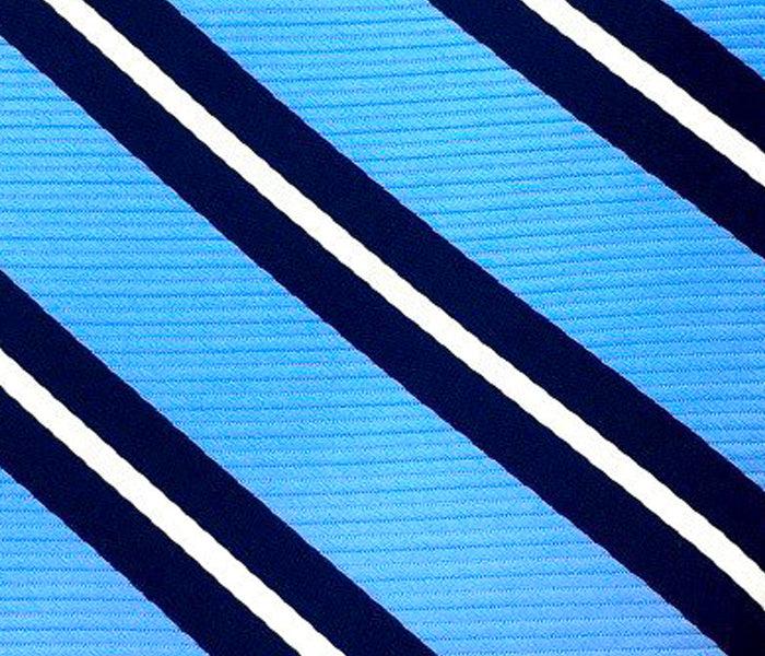 sky blue navy blue white accent stripe swatch