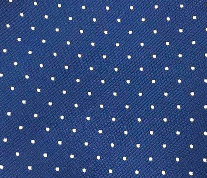 white dots navy blue swatch