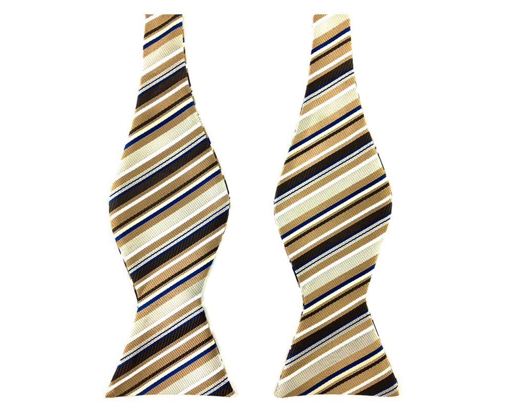 striped self bow tie