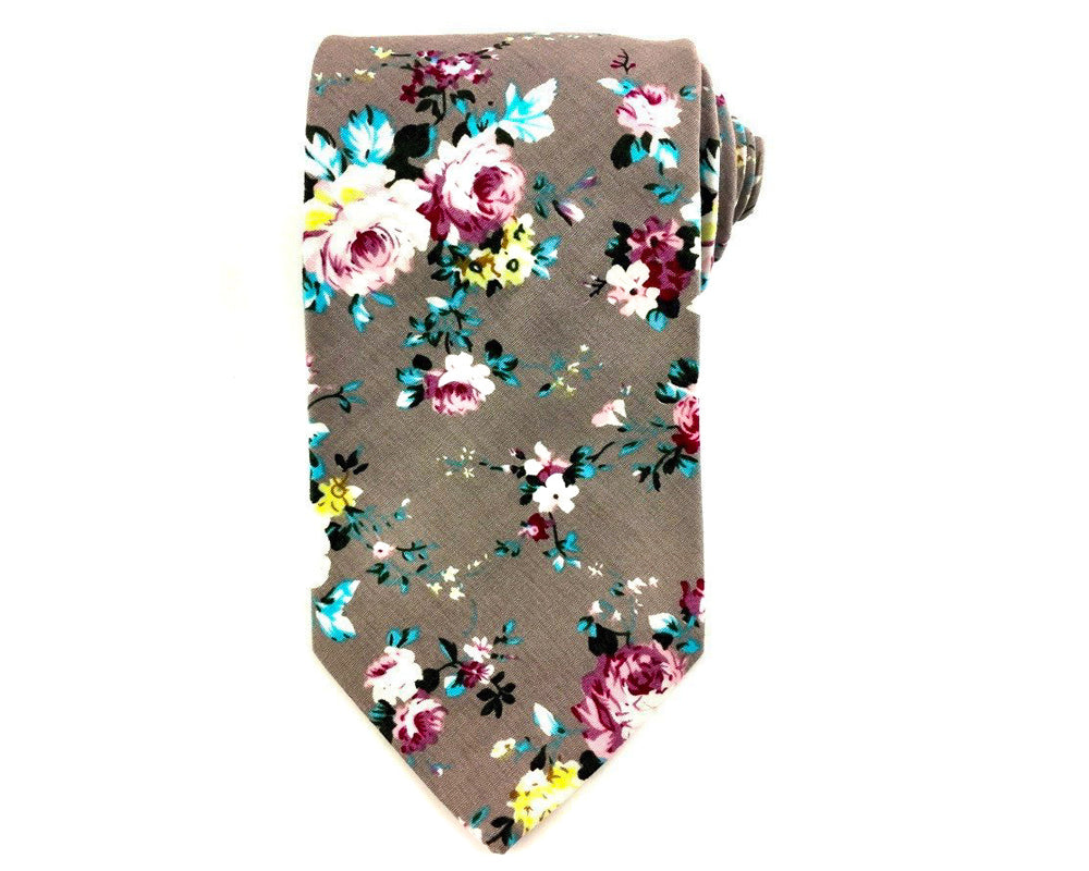 mens floral necktie