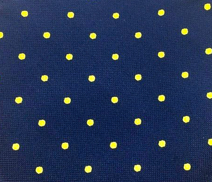 blue yellow dots swatch
