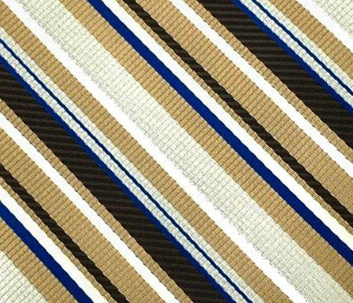 brown blue striped swatch