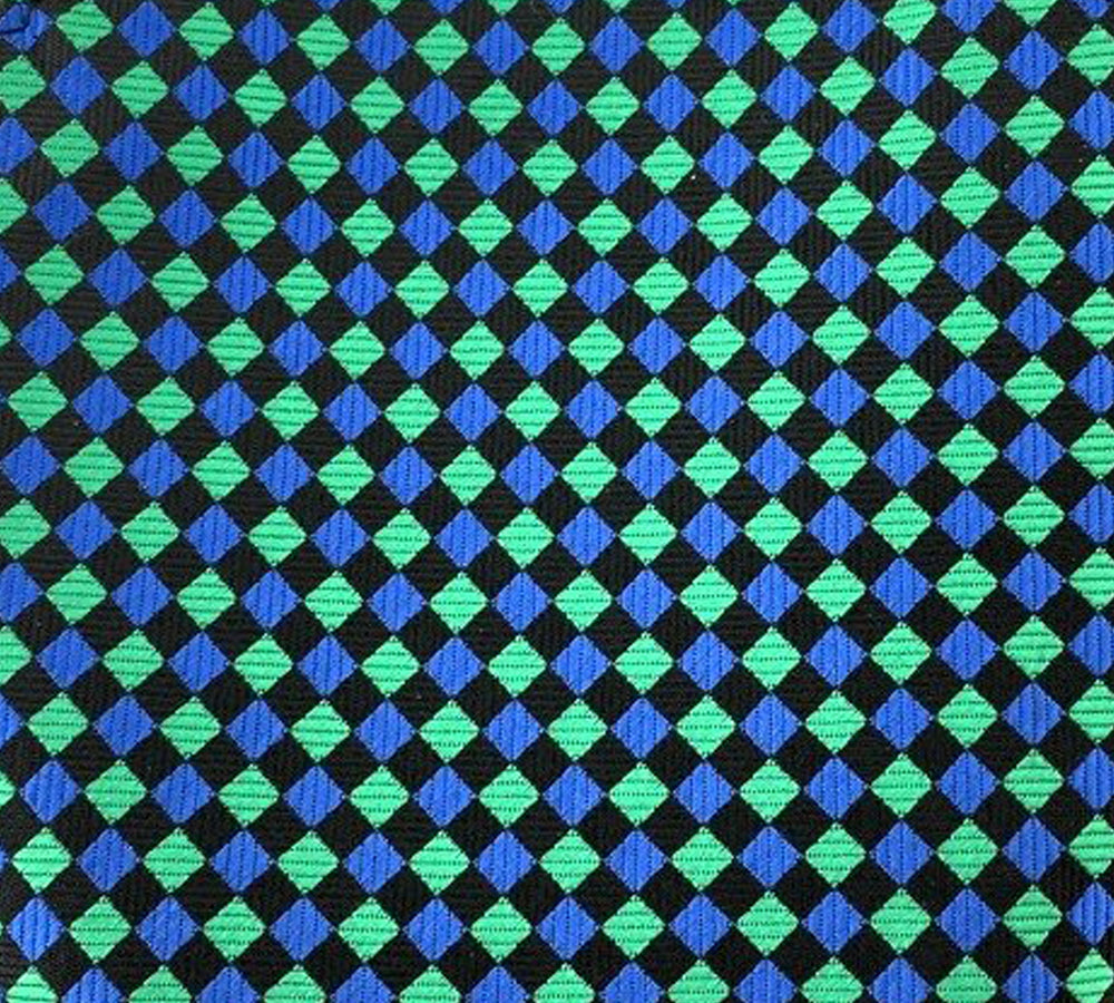 green blue black squares swatch