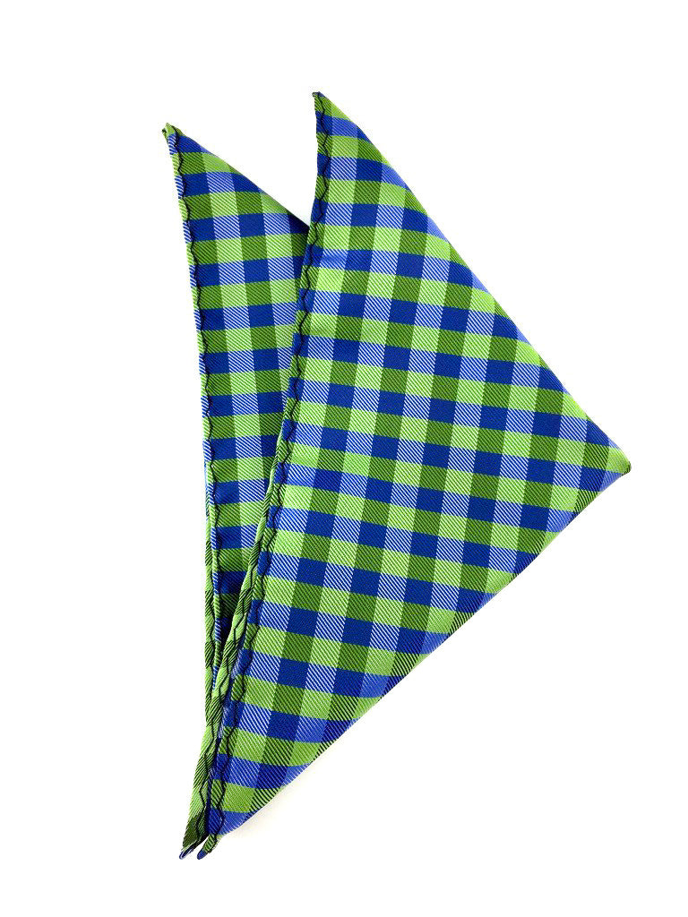 gingham green hankies