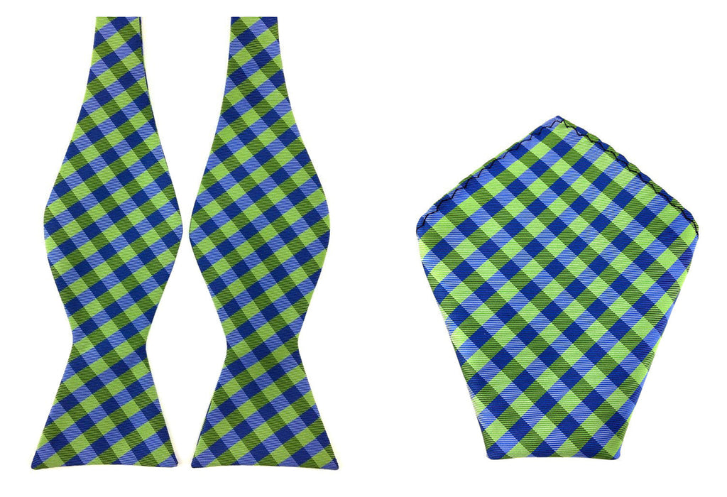 untied bow tie handkerchief combo