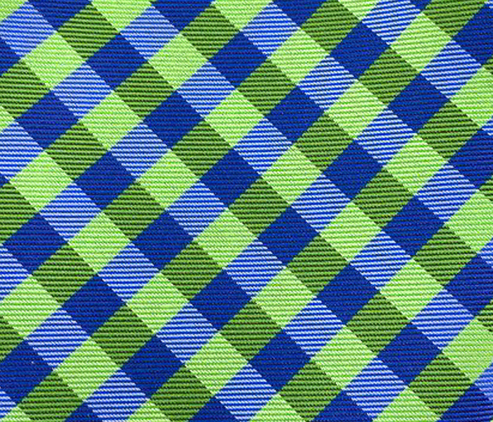 green blue checks swatch