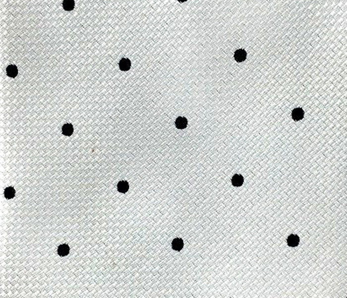 grey black dots swatch
