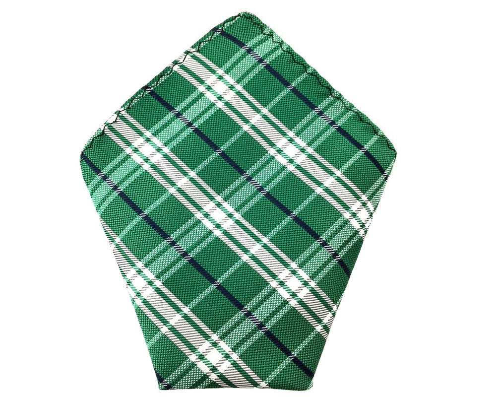 green check pocket square