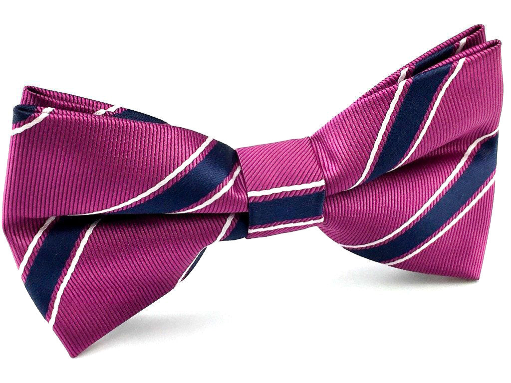black stripe bow ties