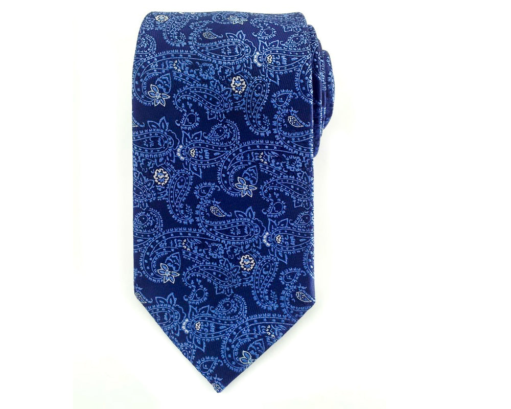 blue wedding necktie