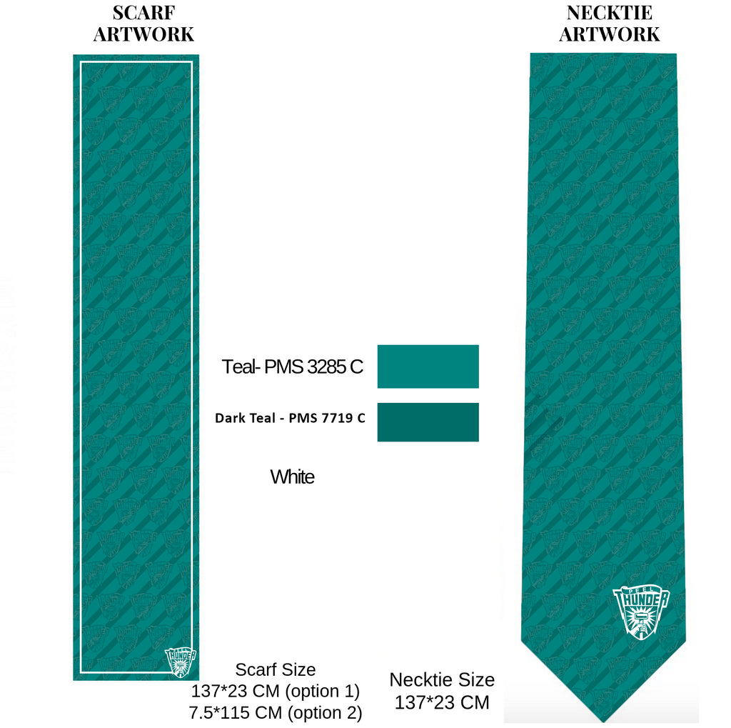 40 Silk Logo Neckties & Scarves For Peel Thunder