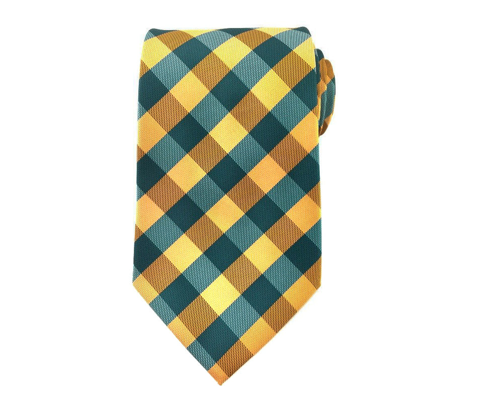 gingham mens tie