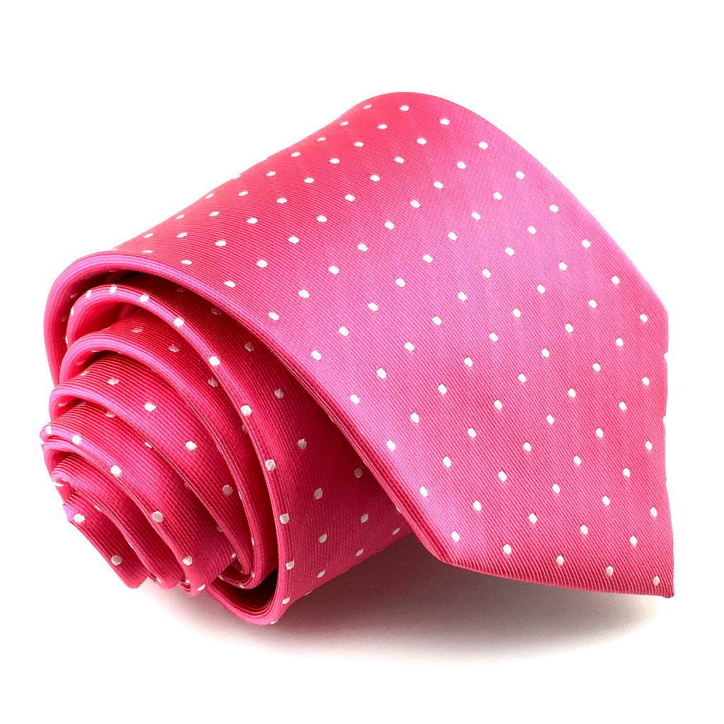 white dotted neckties
