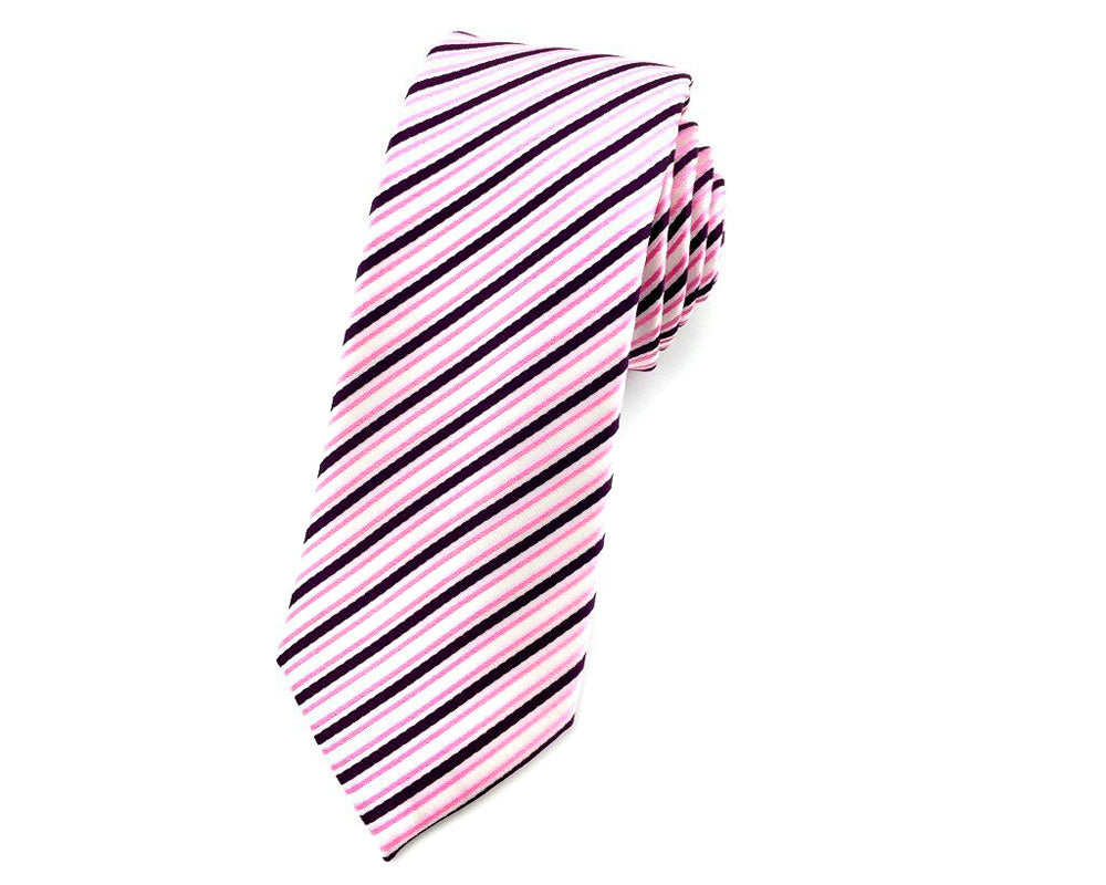pink stripe neckties