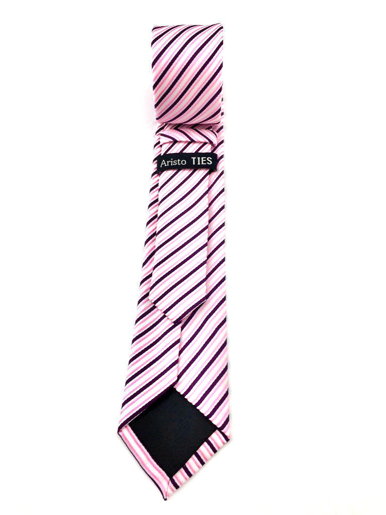 skinny pink mens tie