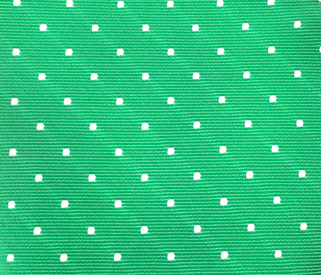 green polka dot swatch