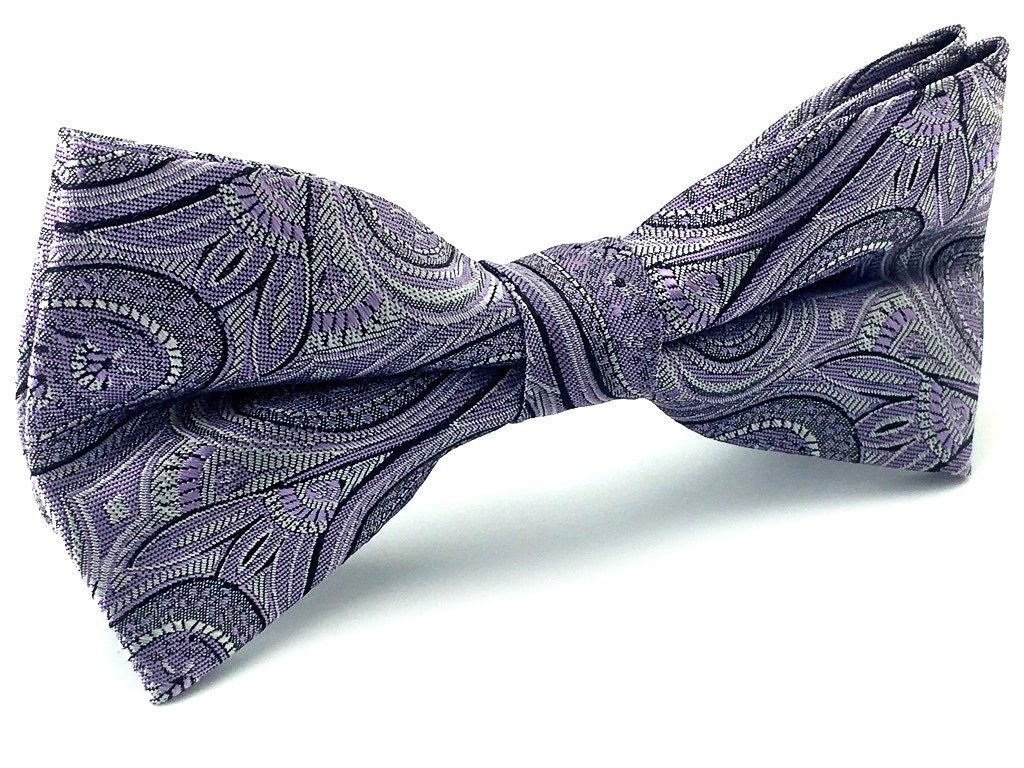 grooms violet bowtie